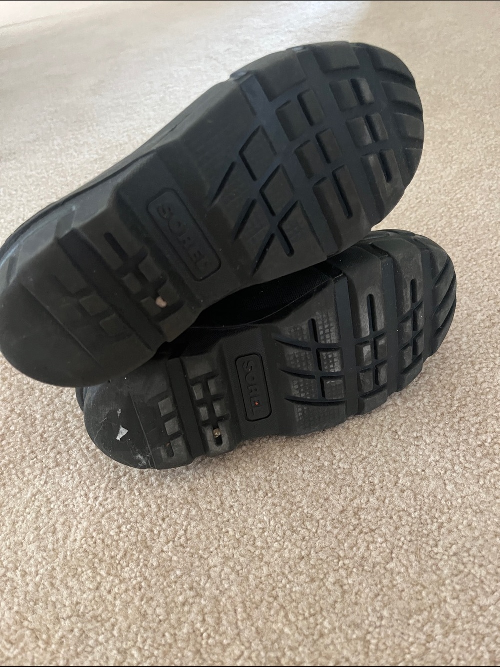 Sorel Kids Black and Orange Rain & Snow Boots - Picture 3 of 7